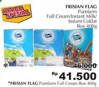 Promo Harga FRISIAN FLAG Susu Bubuk Cokelat, Full Cream, Instant 400 gr - Giant