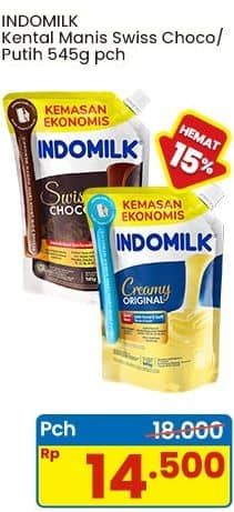 Promo Harga Indomilk Susu Kental Manis Plain, Cokelat 545 gr - Indomaret