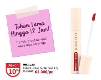 Promo Harga Wardah Colorfit Last All Day Lip Paint 4 gr - Guardian