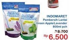 Promo Harga INDOMARET Pembersih Lantai Green Apple, Lavender 800 ml - Indomaret