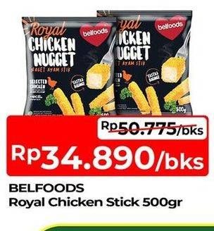 Promo Harga Belfoods Royal Nugget Chicken Nugget Stick 500 gr - TIP TOP
