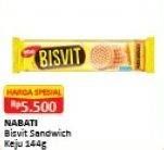 Promo Harga NABATI Bisvit Marie Sandwich Cheese Cream 144 gr - Alfamart