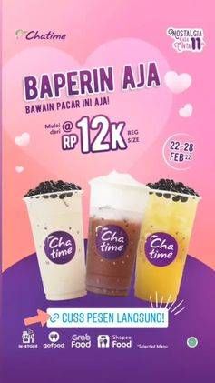 Promo Harga CHATIME Milk Tea  - Chatime