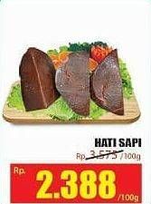 Promo Harga Beef Liver (Hati Sapi) per 100 gr - Hari Hari