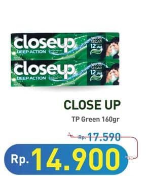 Promo Harga Close Up Pasta Gigi Everfresh Menthol Fresh 160 gr - Hypermart