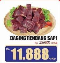 Promo Harga Daging Rendang Sapi per 100 gr - Hari Hari