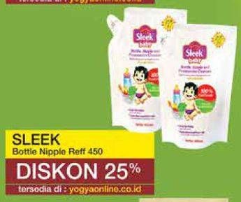 Promo Harga SLEEK Baby Bottle, Nipple and Accessories Cleanser 450 ml - Yogya