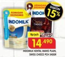 Promo Harga Indomilk Susu Kental Manis Plain, Cokelat 545 gr - Superindo