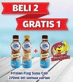 Promo Harga FRISIAN FLAG Susu UHT Botol All Variants per 2 botol 270 ml - Indomaret