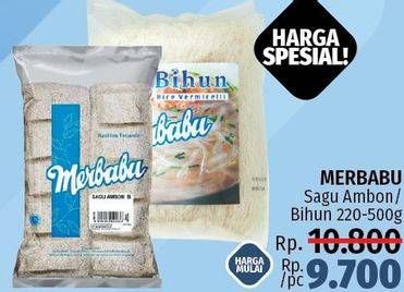 Promo Harga MERBABU Sagu Ambon / Bihun 220-500g  - LotteMart