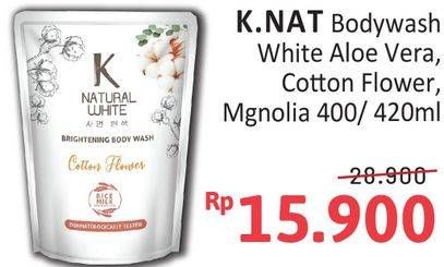 Promo Harga K Natural White Body Wash Aloe Vera, Cotton Flower, Sparkling Magnolia 500 ml - Alfamidi