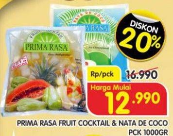 Promo Harga PRIMA RASA Nata De Coco/Fruit Cocktail  - Superindo