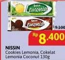 Promo Harga Nissin Cookies Lemonia Chocolate, Coconut, Lemon 130 gr - Alfamidi