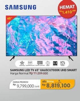 Promo Harga Samsung UA65CU7000K UHD | Smart LED TV  65 Inci  - Carrefour