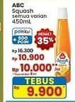 Promo Harga ABC Syrup Squash Delight All Variants 460 ml - Indomaret