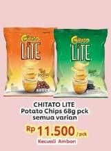 Promo Harga Chitato Lite Snack Potato Chips All Variants 68 gr - Indomaret