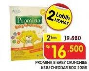 Promo Harga PROMINA 8+ Baby Crunchies Keju per 2 box 20 gr - Superindo