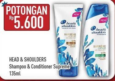 Promo Harga HEAD & SHOULDERS Shampoo/Conditioner Supreme  - Hypermart