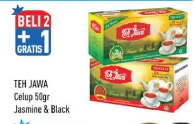 Promo Harga Teh Jawa Teh Celup Jasmine Tea, Black Tea per 25 pcs 2 gr - Hypermart