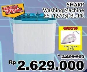 Promo Harga SHARP EST 1270 SJ | Washing Machine  - Giant