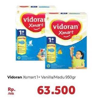 Promo Harga VIDORAN Xmart 1+ Madu, Vanilla 950 gr - Carrefour