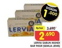 Promo Harga LERVIA Bar Soap All Variants 90 gr - Superindo
