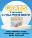Promo Harga GRATIS 2 Renceng LUWAK WHITE KOFFIE Setiap pembelian Produk CRYSTALINE & TEH GELAS 350ml Senilai Rp.300.000  - Lotte Grosir