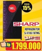 Promo Harga SHARP SJ-X185MG | Kulkas 1 Pintu  - Hypermart