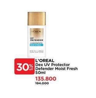 Promo Harga Loreal UV Defender Moisture Fresh 50 ml - Watsons