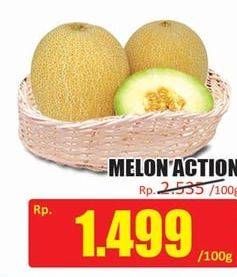 Promo Harga Melon Action per 100 gr - Hari Hari