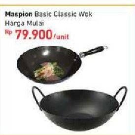 Promo Harga MASPION Basic Classic Wok  - Carrefour