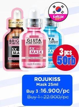 Promo Harga ROJUKISS Pore Expert 5X Serum Mask 25 ml - Watsons