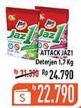 Promo Harga ATTACK Jaz1 Detergent Powder Pesona Segar, Semerbak Cinta 1700 gr - Hypermart