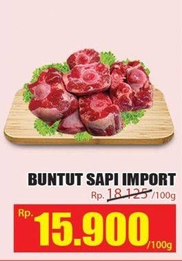 Promo Harga Oxtail Sapi per 100 gr - Hari Hari