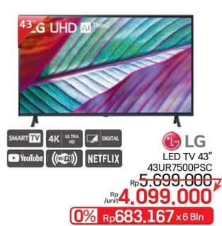 Promo Harga LG 43UR7500PSC  - LotteMart