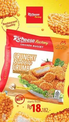Promo Harga Crunchy Bubble Crumb  - Richeese Factory