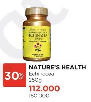 Promo Harga NATURES HEALTH Echinacea 250 gr - Watsons