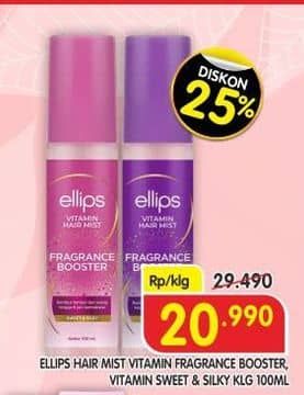 Promo Harga Ellips Vitamin Hair Mist Fresh Smooth, Sweet Silky 100 ml - Superindo