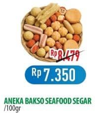 Promo Harga Aneka Bakso Seafood per 100 gr - Hypermart