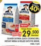 Promo Harga Quaker Oatmeal Instant, Quick Cooking, Rolled Oats 800 gr - Superindo