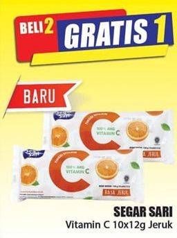 Promo Harga SEGAR SARI Vitamin C  per 10 sachet 12 gr - Hari Hari