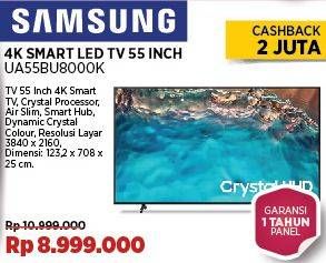 Promo Harga Samsung UA55BU8000K 4K UHD Smart TV  - COURTS