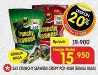 Promo Harga 365 Crunchy Seaweed All Variants 40 gr - Superindo