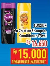Promo Harga SUNSILK Co- Creation Shampoo/Conditioner 170ml  - Hypermart