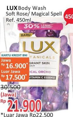 Promo Harga LUX Botanicals Body Wash Soft Rose, Magical Orchid 450 ml - Alfamidi