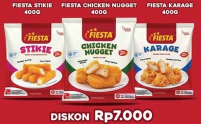 Harga Fiesta Stikie/Chicken Nugget/Karage