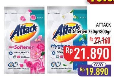 Promo Harga Attack Detergent Powder 800 gr - Hypermart