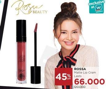Promo Harga ROSSA Lasts Matte Lip Cream  - Watsons