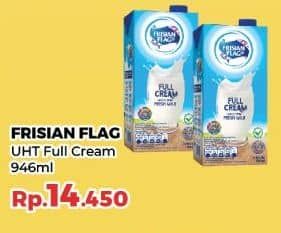 Promo Harga Frisian Flag Susu UHT Purefarm Full Cream 946 ml - Yogya