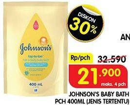 Promo Harga JOHNSONS Baby Wash Top To Toe 400 ml - Superindo